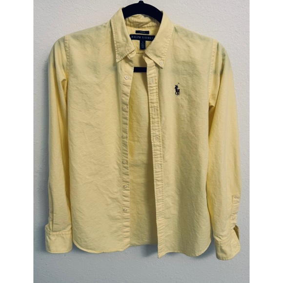 Ralph Lauren Yellow Button Down Shirt - Picture 1 of 3